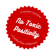 courtney clark no toxic positivity seal